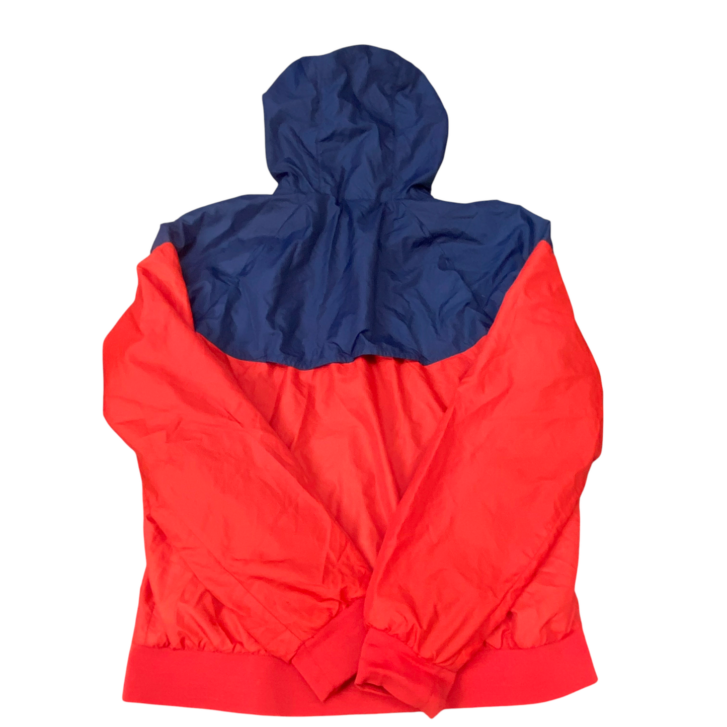 Nike Sportswear Windrunner Jacket Mens Large Red Navy Mesh Lined Hooded Full Zip