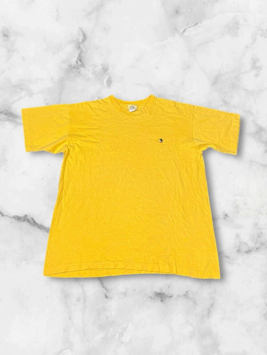 Duck Head Shirt Men Medium Yellow Relaxed Fit Short Sleeve Crewneck Pullover Tee