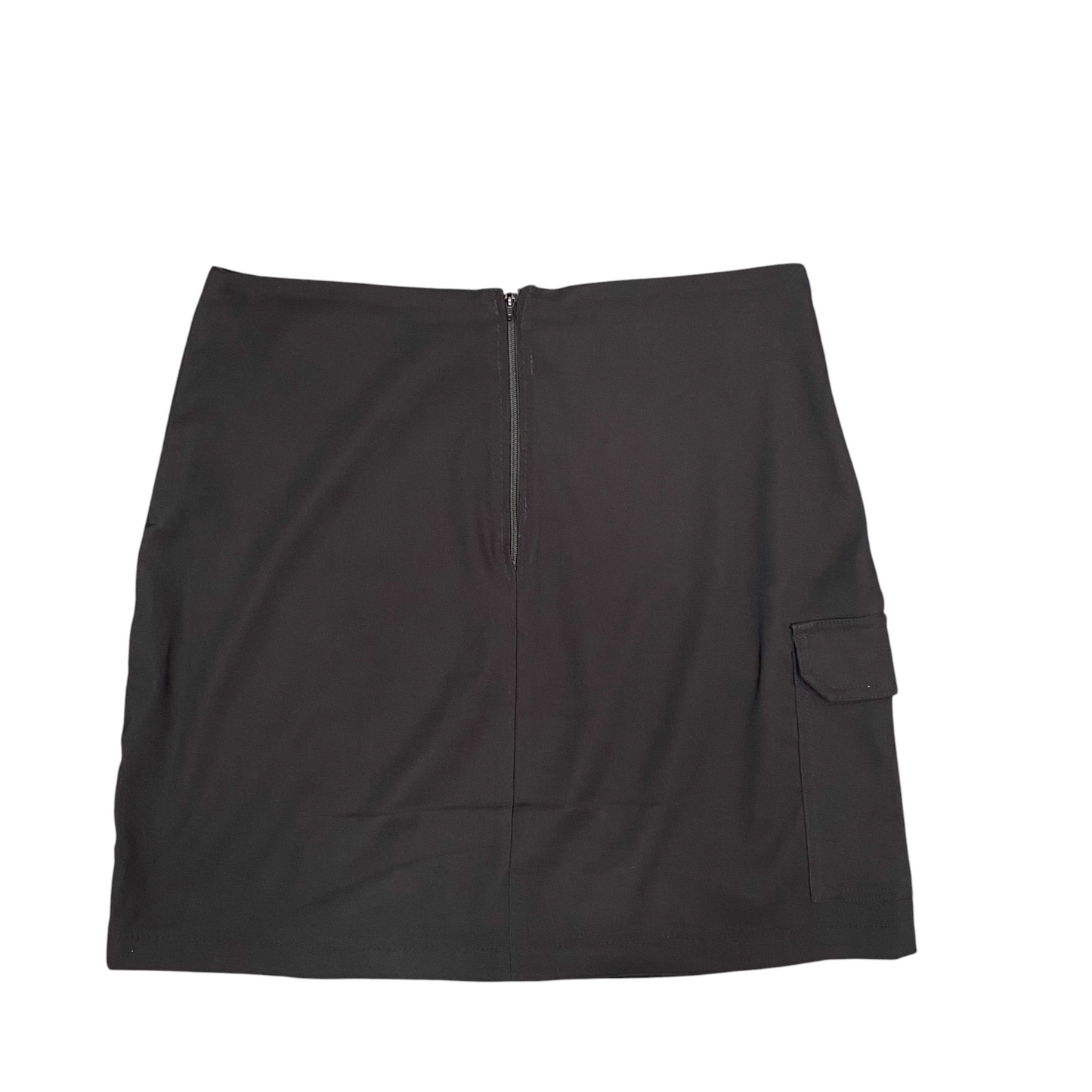 RC Collection Pencil & Straight Skirt Womens L Black Cargo Pocket Casual Zipper