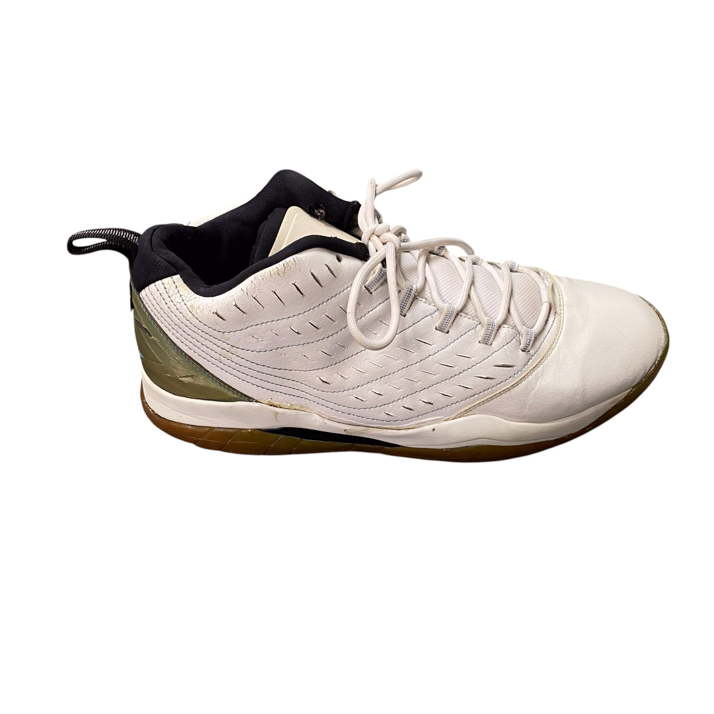 Jordan Velocity Trainers Sneakers Mens 11 White Leather Athletic Logo 688975-117