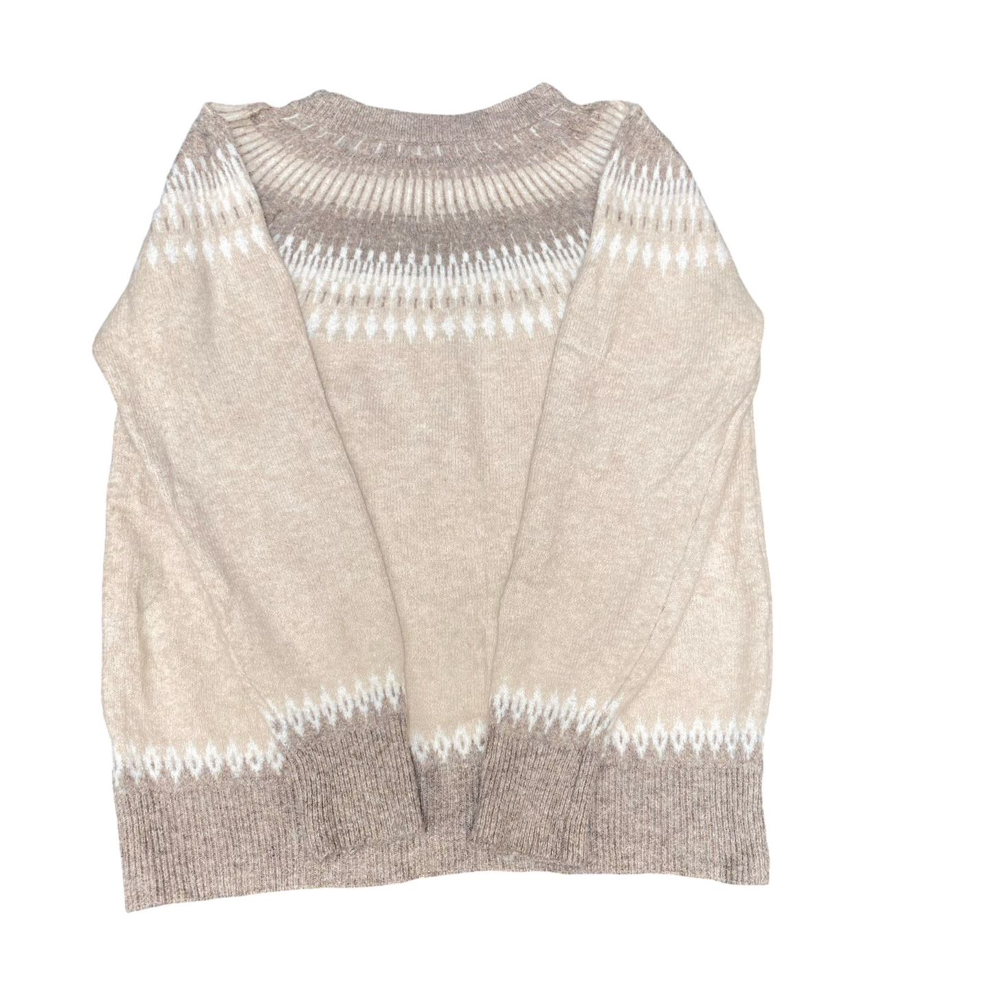 Season Reason by Lin & Red Jumper Womens Large Cream Isle Nordic Warm Winter