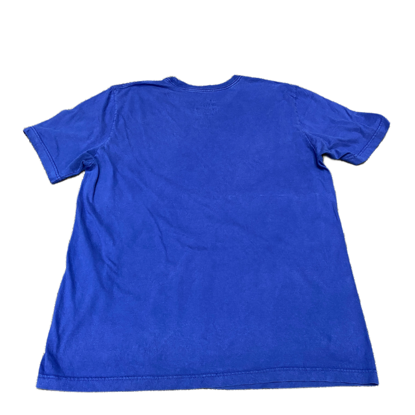 Nike T-Shirt Womens XL Blue Regular Fit Spellout Logo Short Sleeve Crew Neck Tee