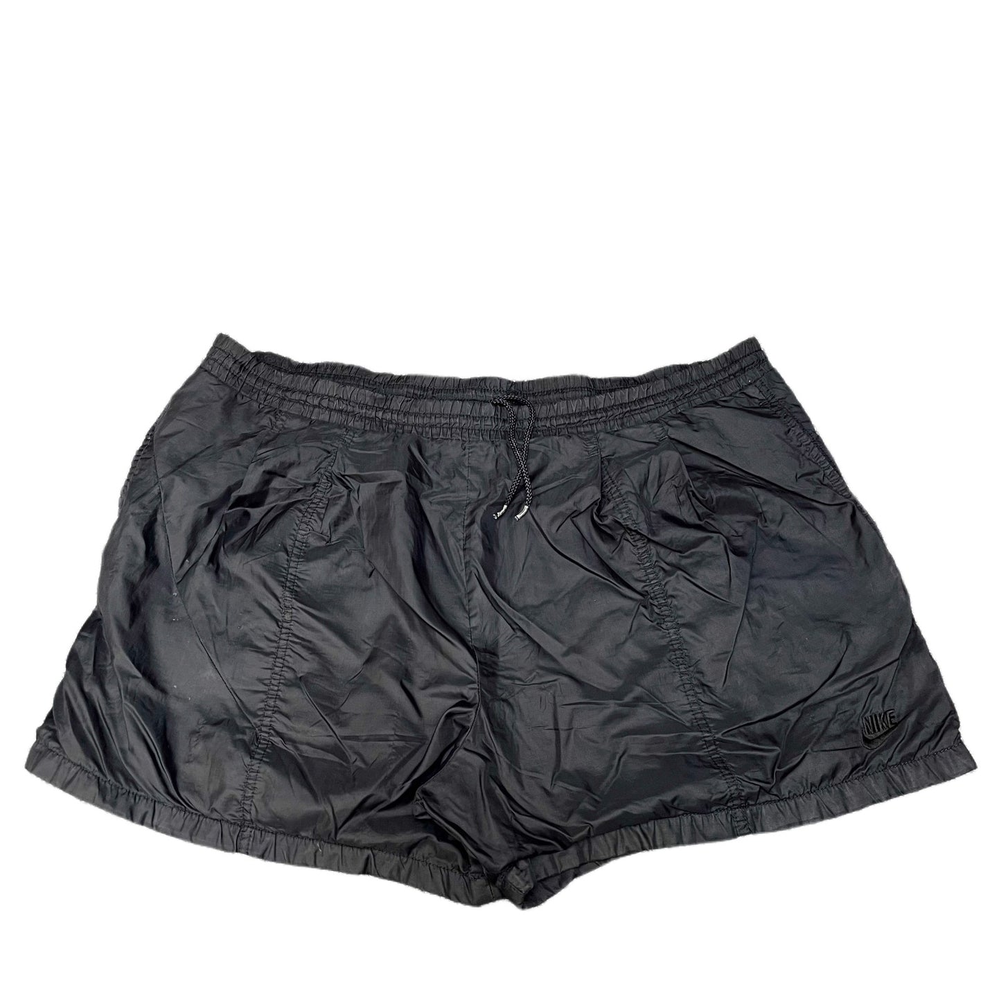 Vtg 90s Nike Windrunner Shorts Fits as Womens 2XL 40" Waist Black Drawstring