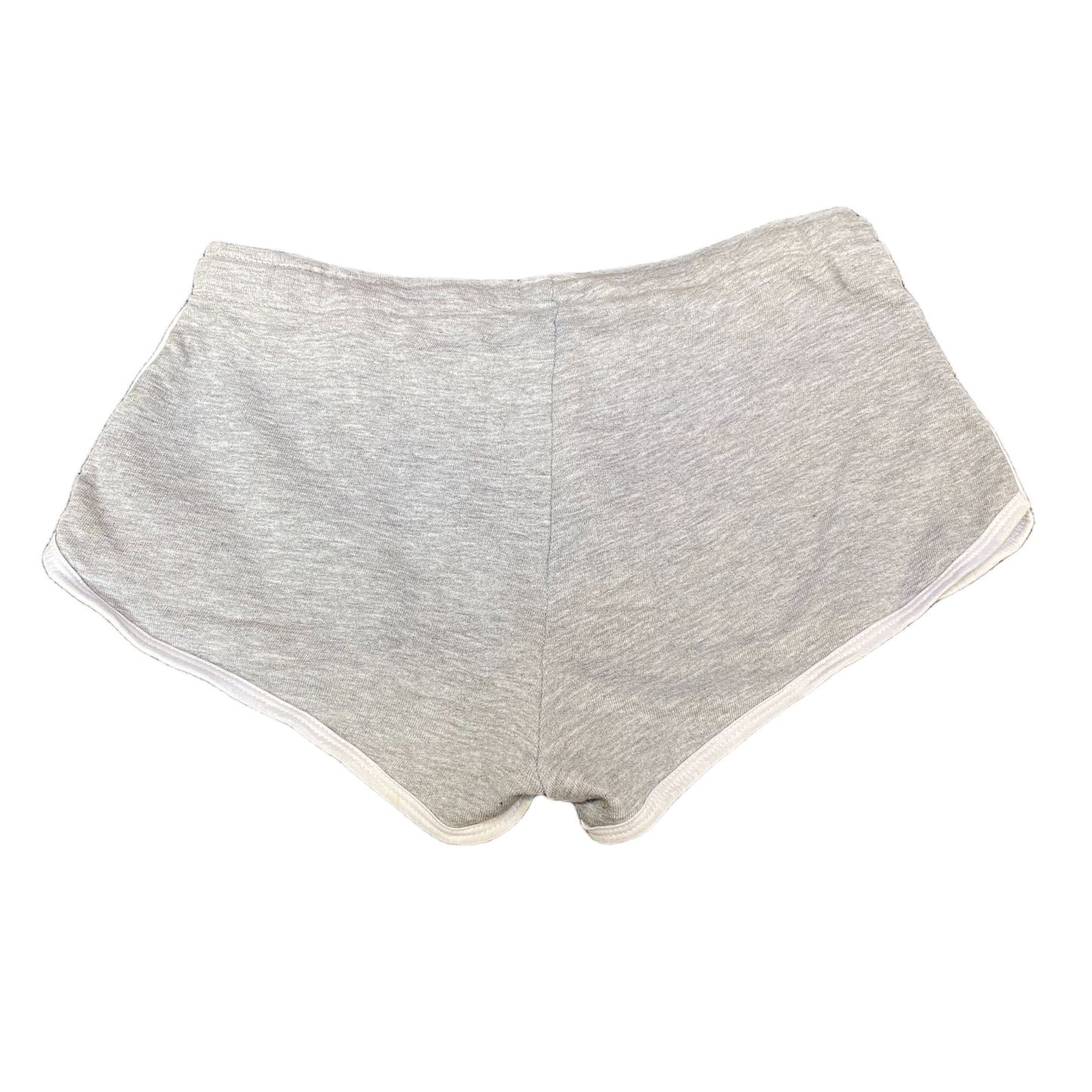 Running Sprinter Shorts Womens M 30" Waist Grey Athletic Gym Workout Dolphin Hem