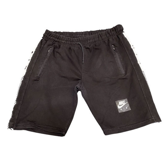 Nike Shorts Medium Black Dri Fit Swoosh Logo Elastic Waist Running Athletic