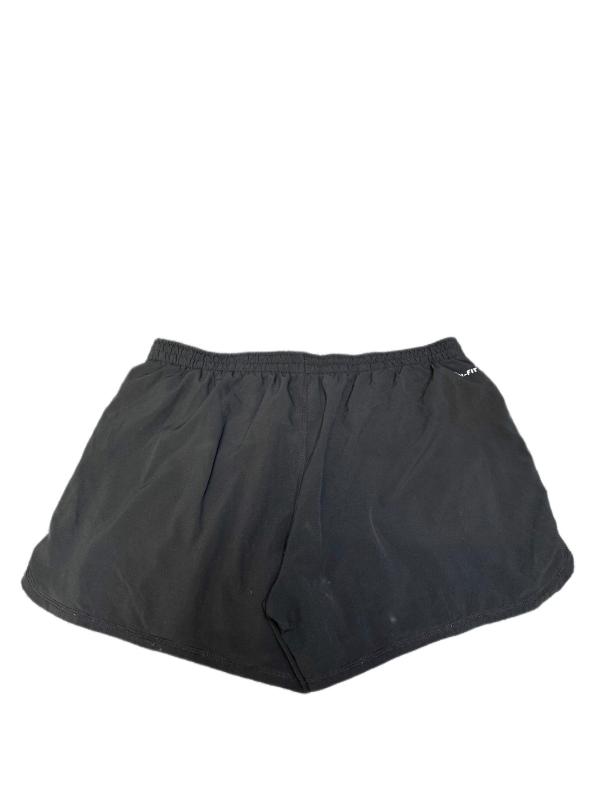Nike Dri-FIT Athletic Running Shorts Womens Large 32" Waist Black Dolphin Hem