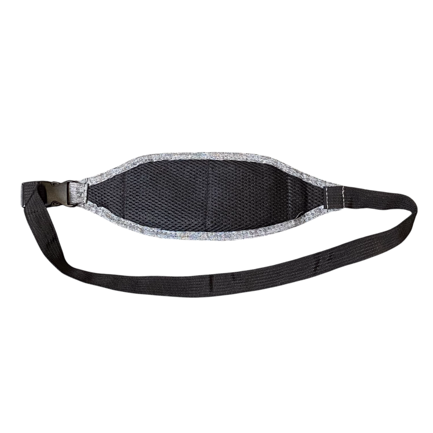 Unisex Sports Outdoor Waist Pouch Fanny Pack Grey Zipper Adjustable Nylon Strap
