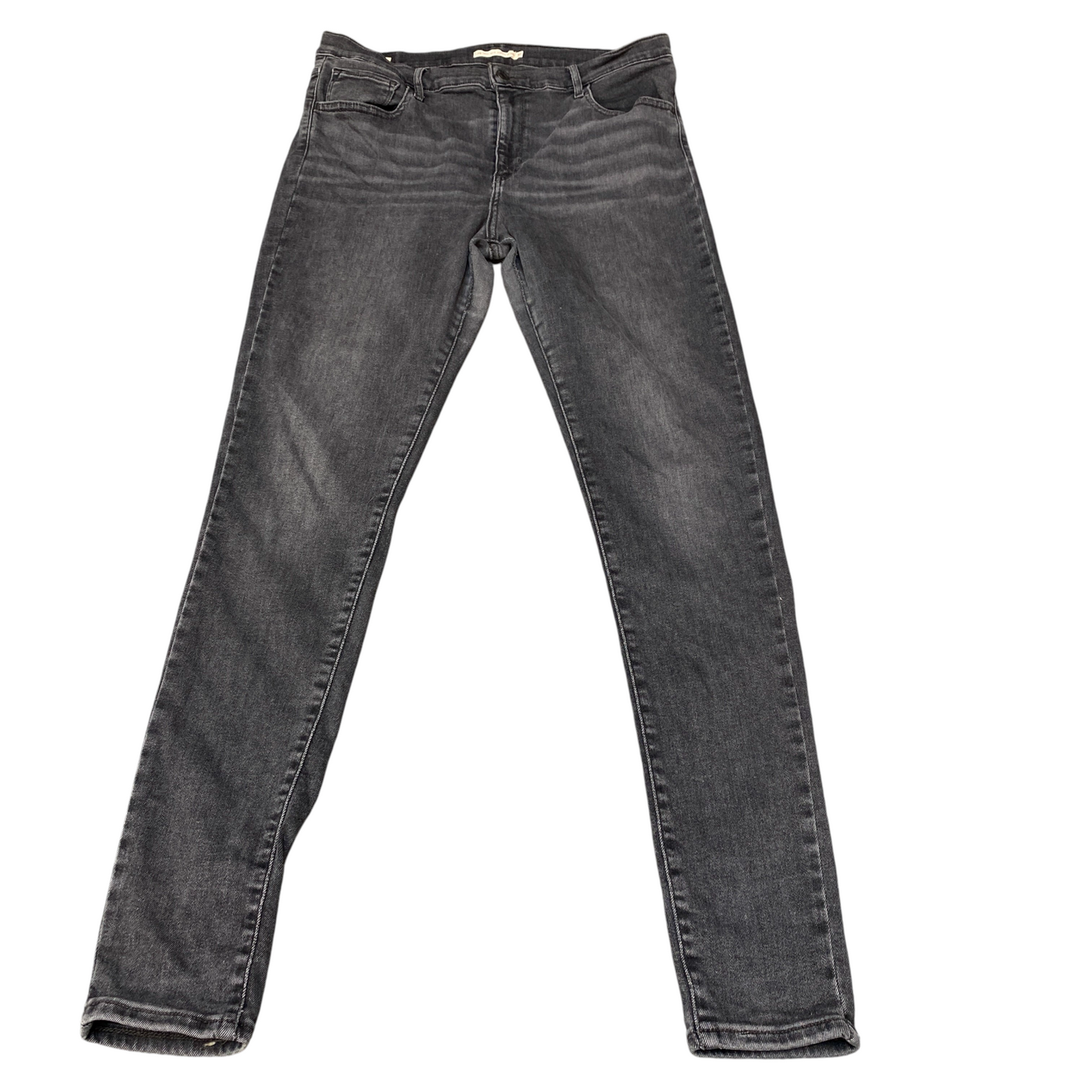 Levi's Jeans Mens 32" Waist Black High Waisted 720 High Rise Super Skinny Leg