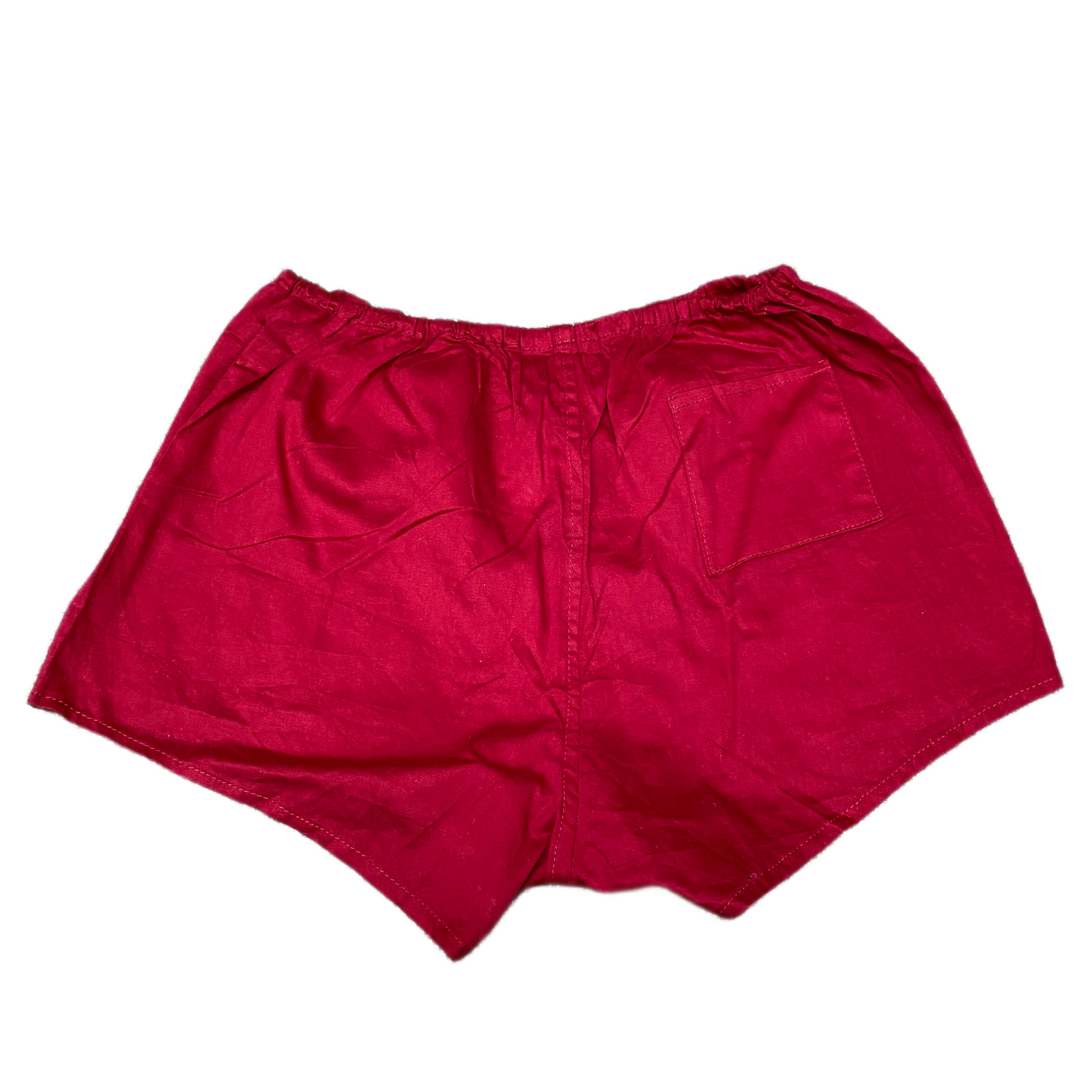 Athletic Boxer Shorts Womens M 29" Waist Red Dolphin Hem Elastic Waist Pull On