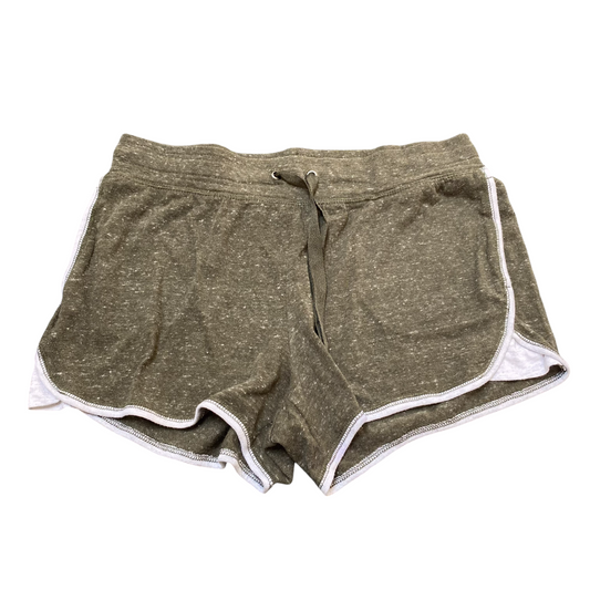 Athletic Sprinter Running Shorts Womens L Black Elastic Waist Stretch Athletic