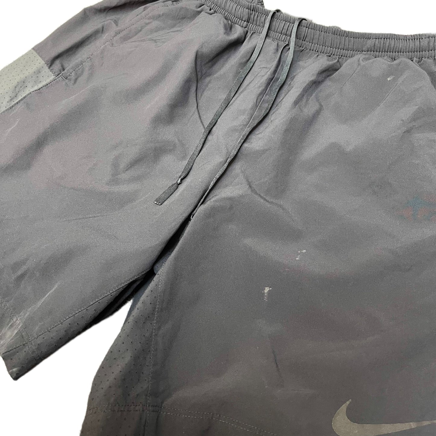 Nike Dri-FIT Running Shorts Fits as Mens XS 26" Waist Black Workout Drawstring