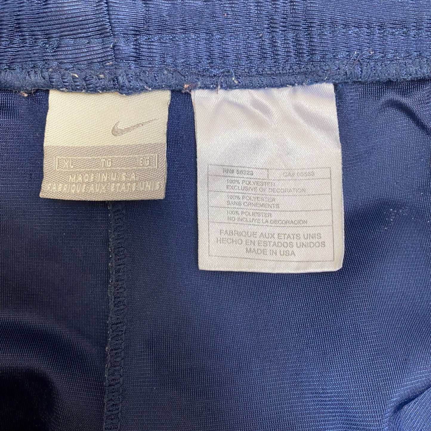 Nike Running Shorts Mens XL Blue Swoosh Logo Elastic Waist Stretch Athletic Fit