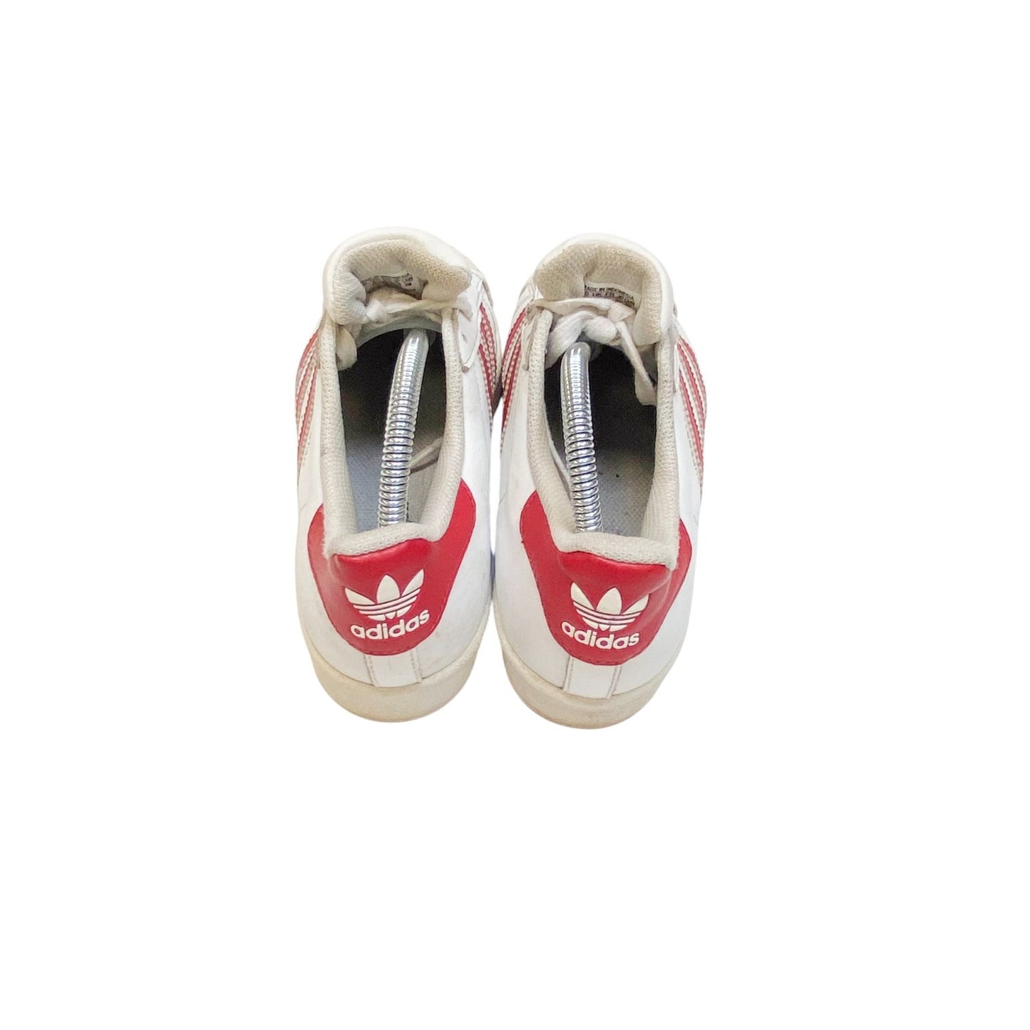 Adidas Originals Superstar Classic Low Top Sneaker Men's 4.5 White Red 3 Stripes