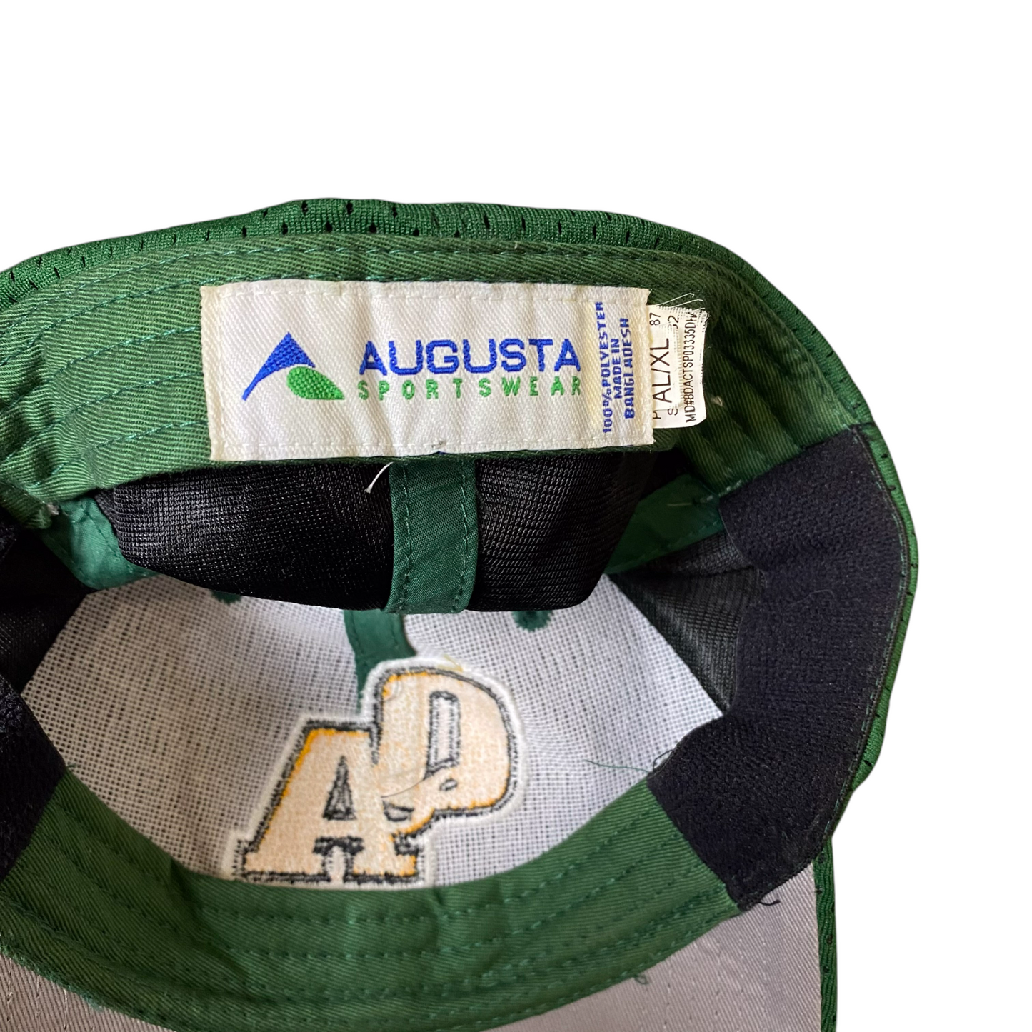 Augusta Sportswear Baseball Cap Mens Al/XL Green QA Embroidered Adjustable Hat