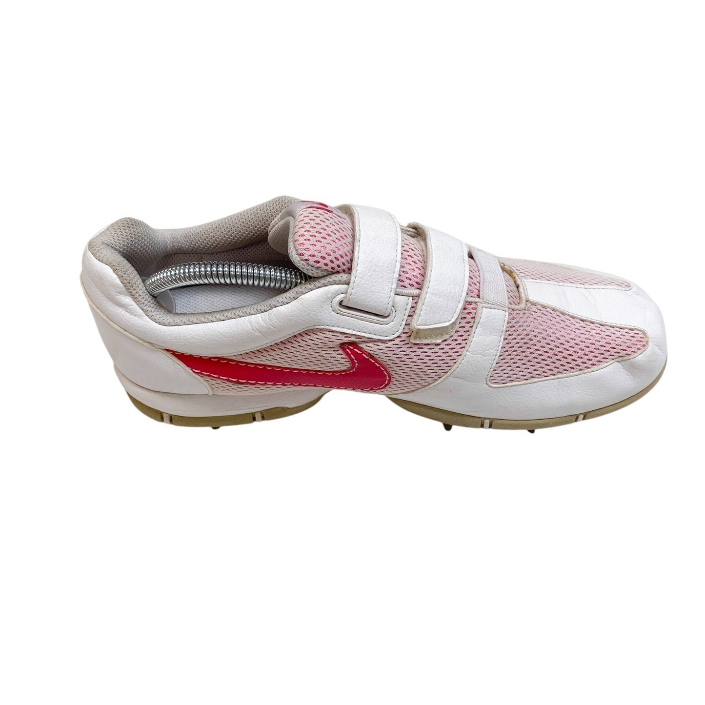 Nike TAC Golf Cleats and Spikes Shoes Women's 7.5 White Pink Swoosh Athletic