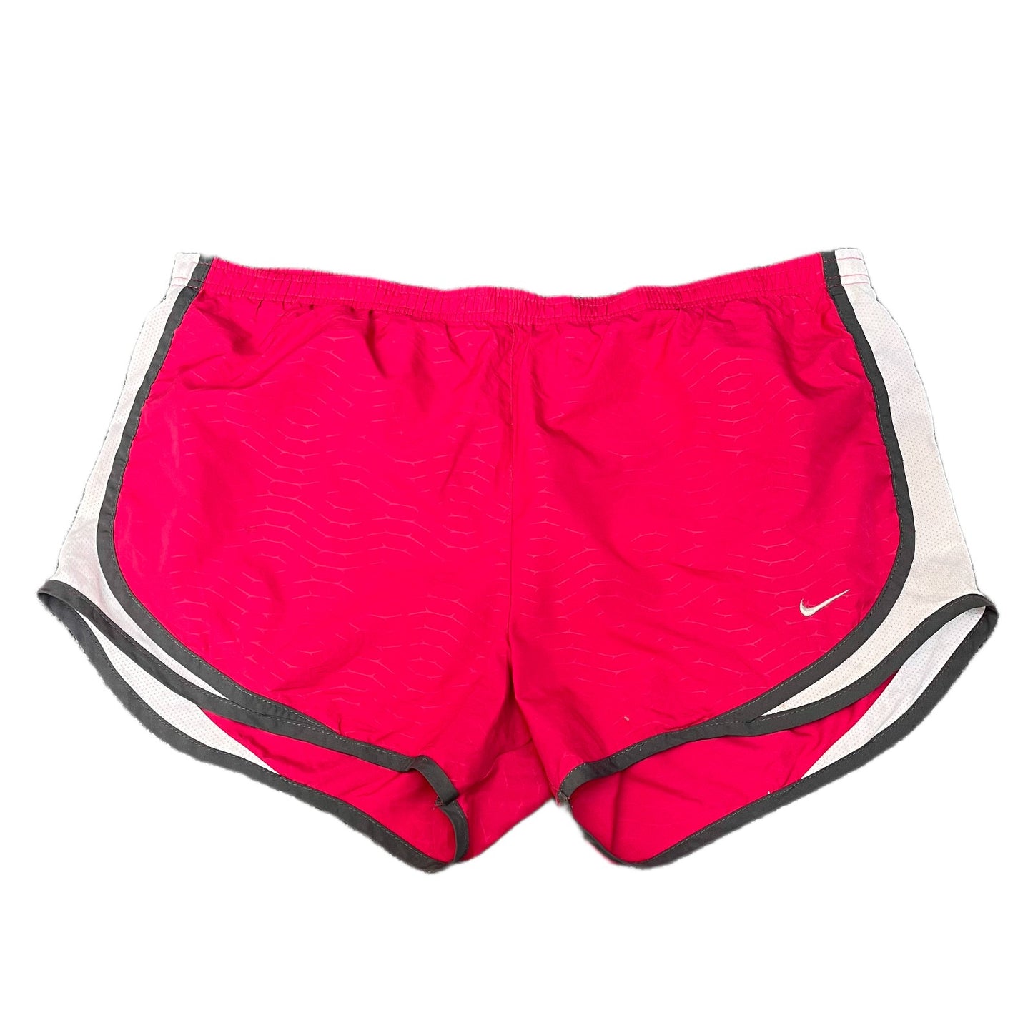 Nike Dri-FIT Tempo Running Shorts Womens 2XL 36" Waist Red Lined Mesh Panels
