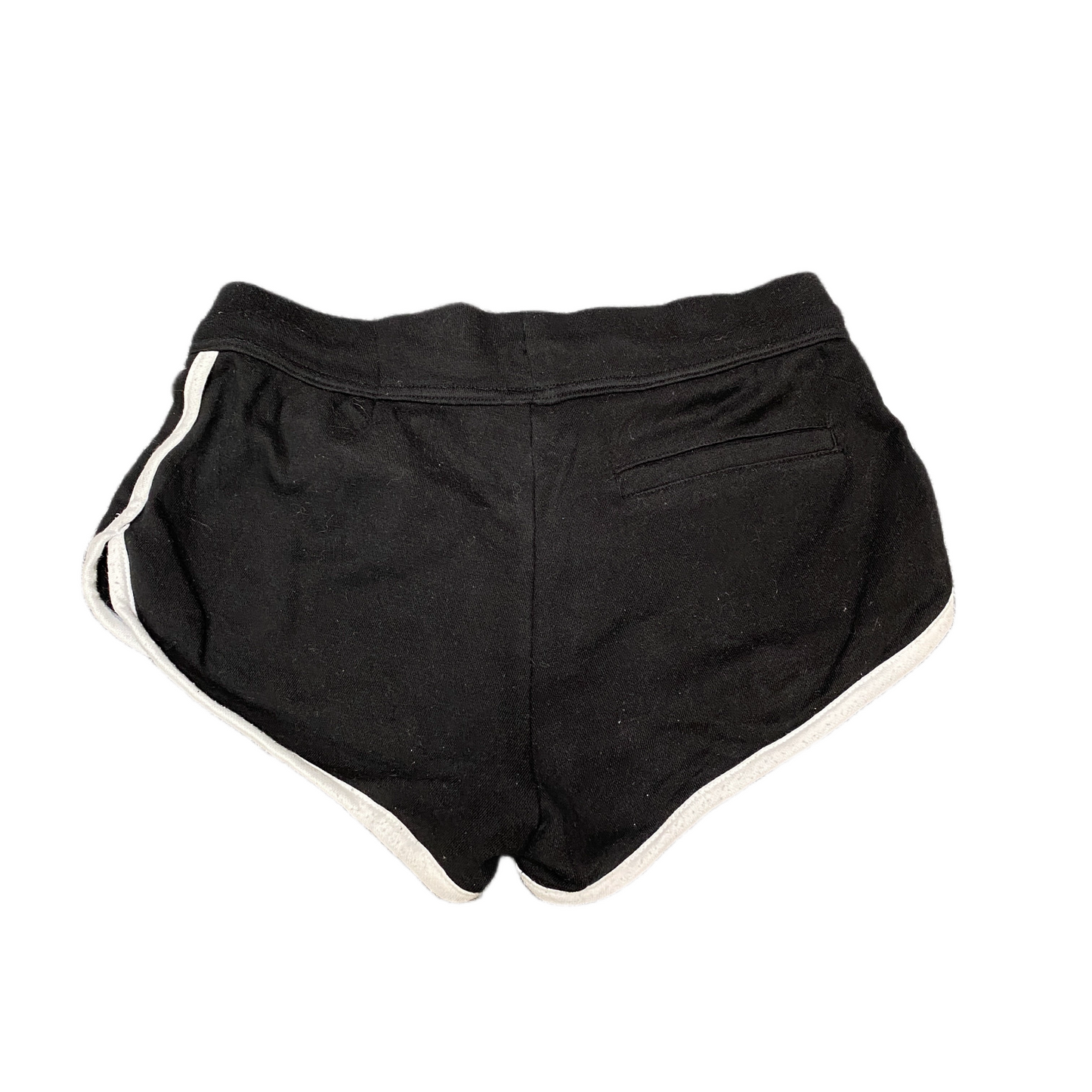 Running Sprinter Shorts Womens XS 27" Waist Black Athletic Workout Dolphin Hem