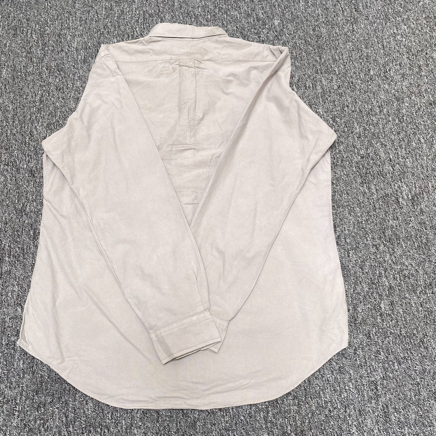 Ralph Lauren Shirt Mens M Brown Long Sleeve Collared Button-Down Black Pony Logo