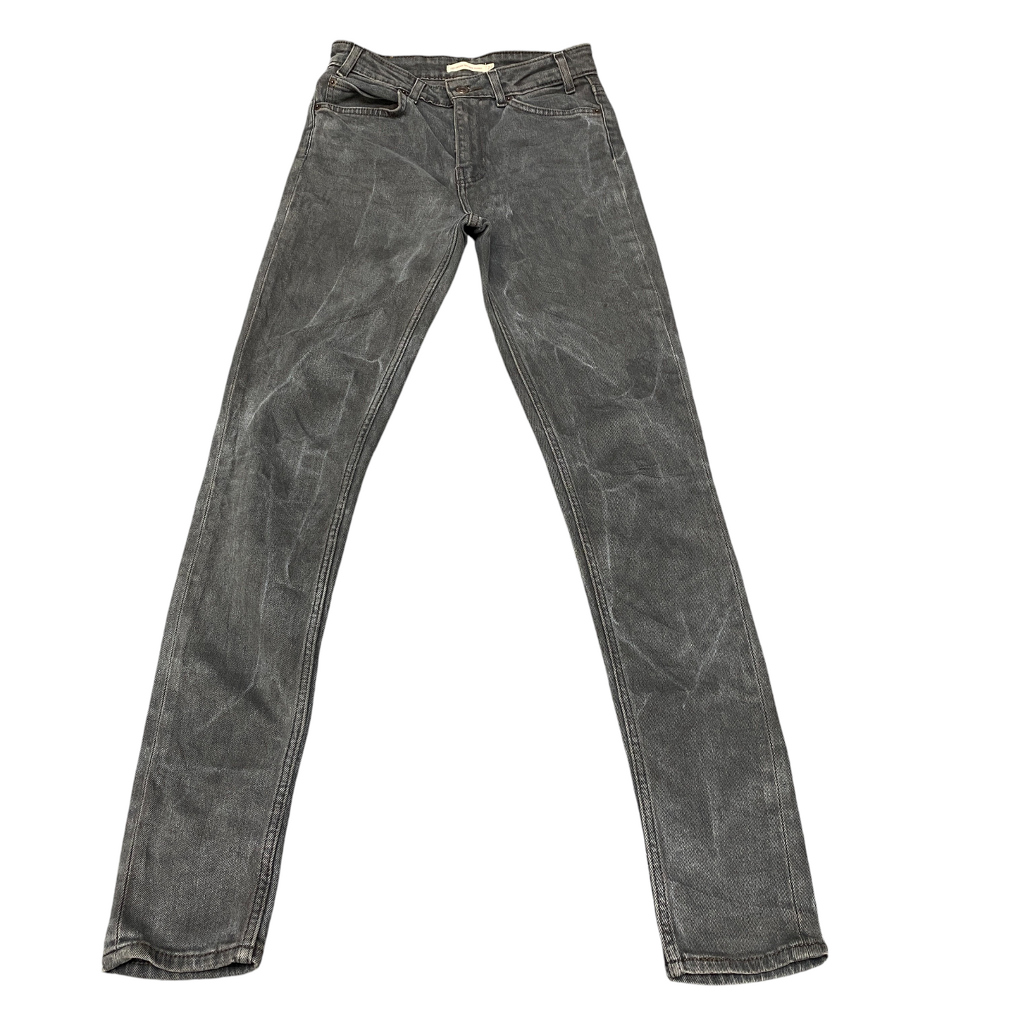 Levi's Jeans Women 26" Waist Grey Denim Stretch 721 Vintage High Rise Skinny Leg