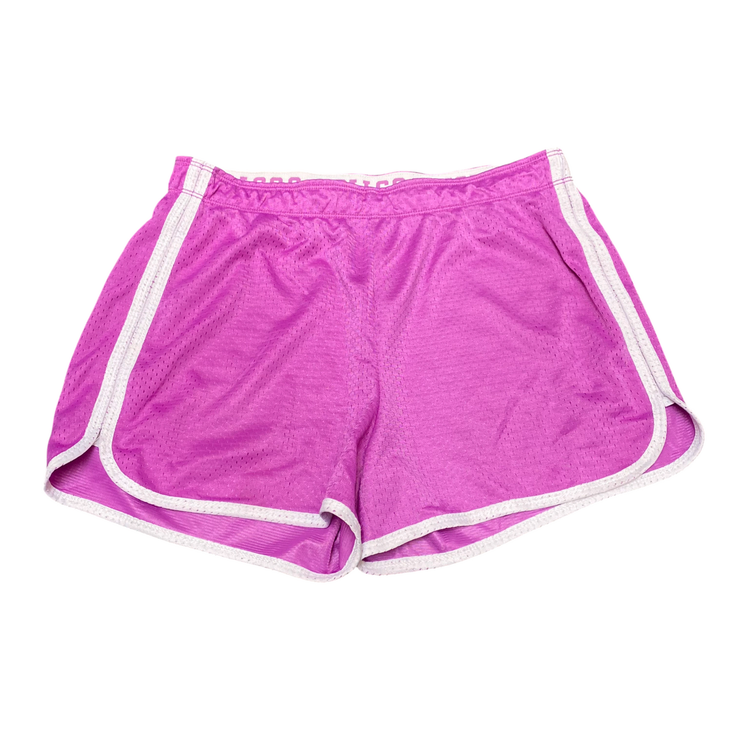 Active Running Sprinter Shorts Girls 28W Purple Allover Mesh Gym Athletic Fit