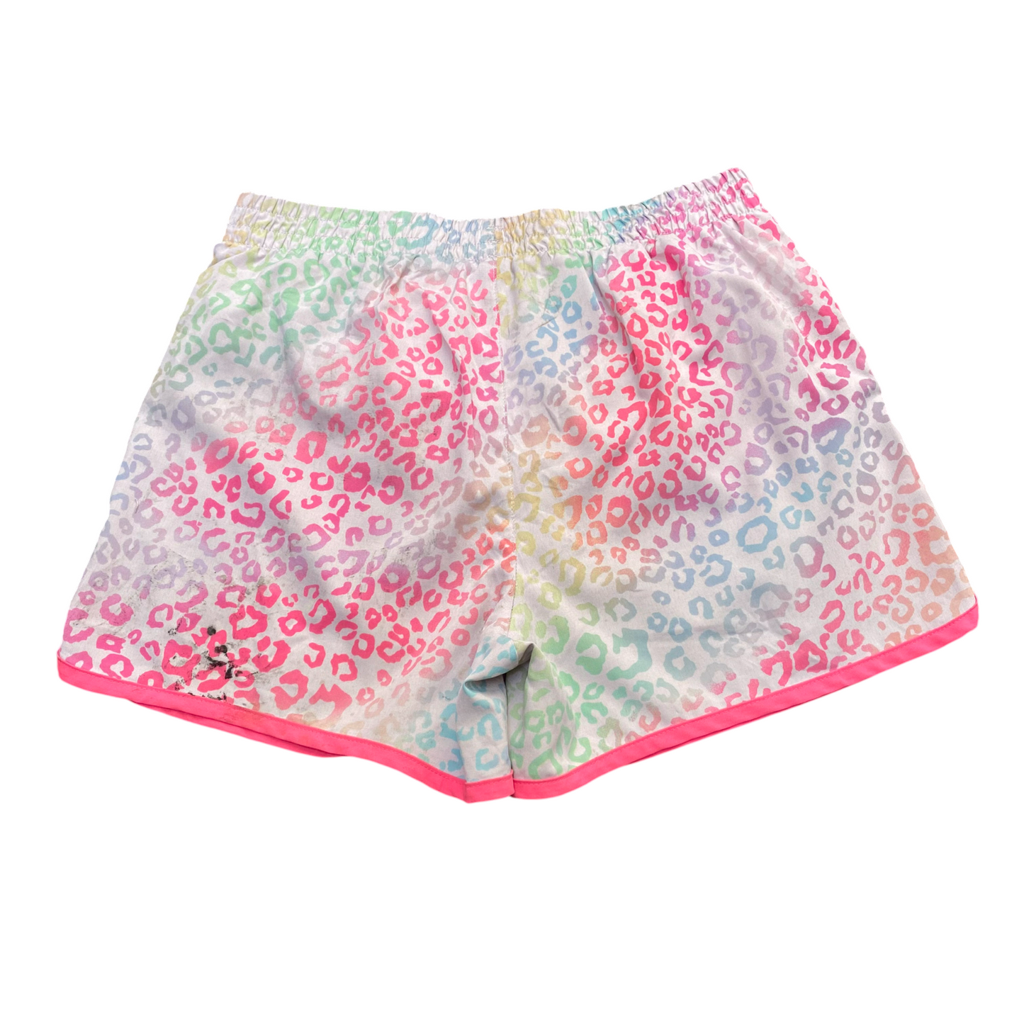 Running Sprinter Shorts Womens XXL Multicolored Leopard Print Gym Athletic Fit