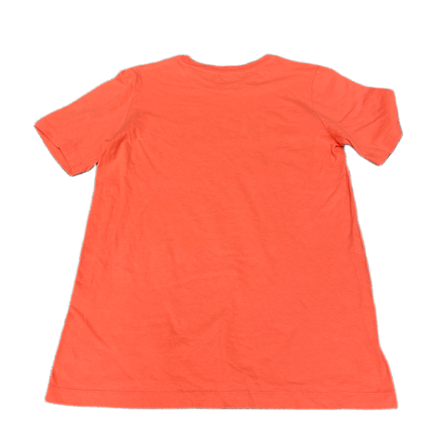 Nike T-Shirt Boys XS Orange Graphic Print Short Sleeve Crew Neck Pullover Tee