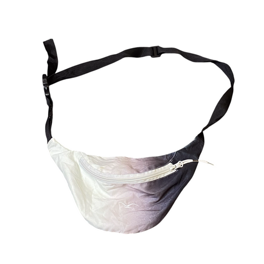Hollister Unisex Waist Fanny Pack Bum Bag White Blue Tie Dye Adjustable Zipper