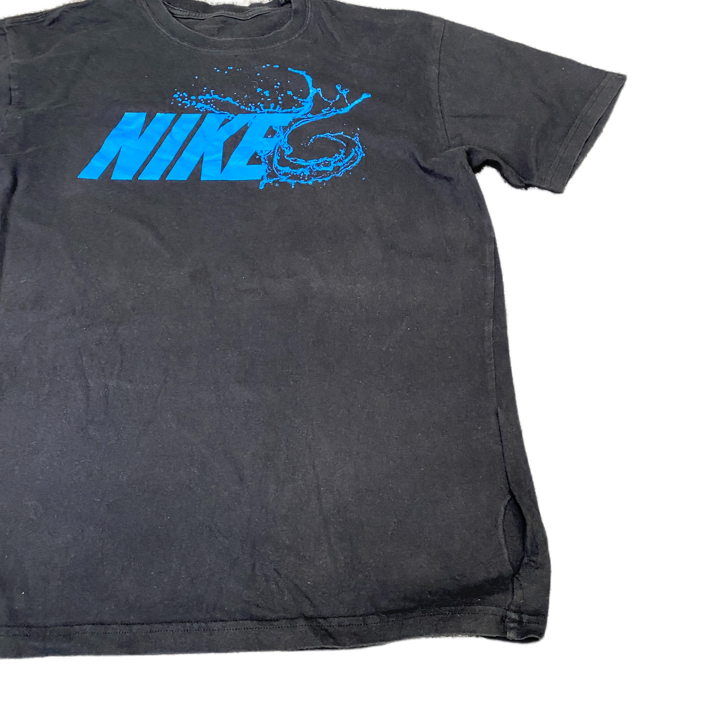 Nike T-Shirt Mens Medium Black Graphic Logo Short Sleeve Crew Neck Summer Tee