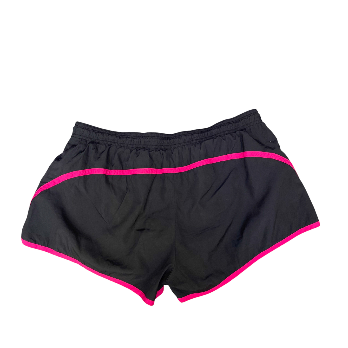 Running Sprinter Shorts Womens Medium Black Athletic Gym Training Dolphin Hem