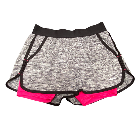 Avia Running Sprinter Shorts Womens XS Grey Heather Lined Elastic Waist Athletic