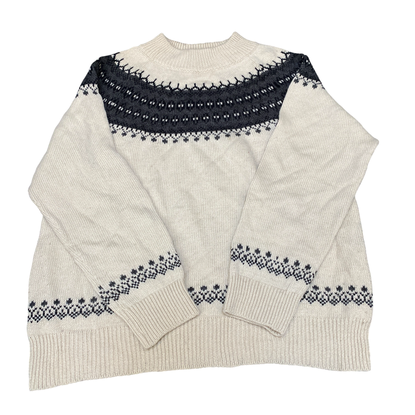 SFIDE Jumper Womens Medium Colorful Fair Isle Nordic Wool Long Sleeve Pullover
