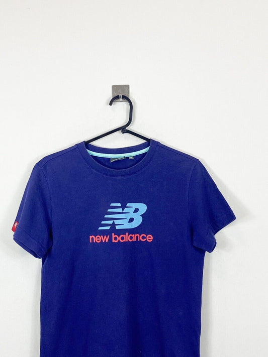 New Balance T-Shirt Purple Mens S Chest Logo