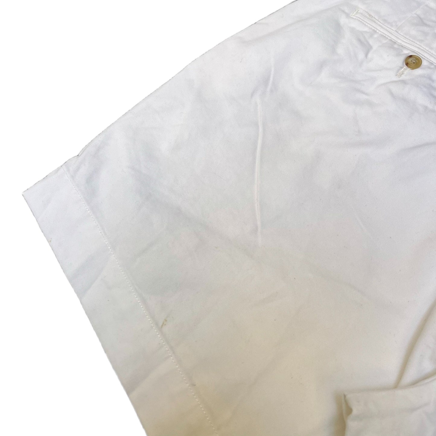 Polo Ralph Lauren Chino Shorts Fits as Mens X-Large 39" Waist White Flat Front