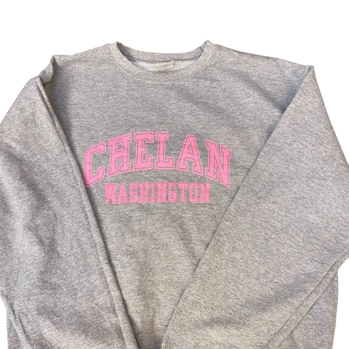 Port & Company Sweatshirt Womens Large Grey Chelan Washington Core Fleece