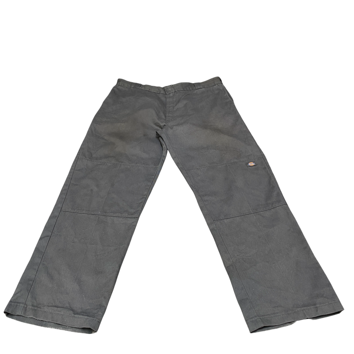 Dickies Work Pants Mens 40" Waist Grey Loose Fit Double Knee Comfort Waistband