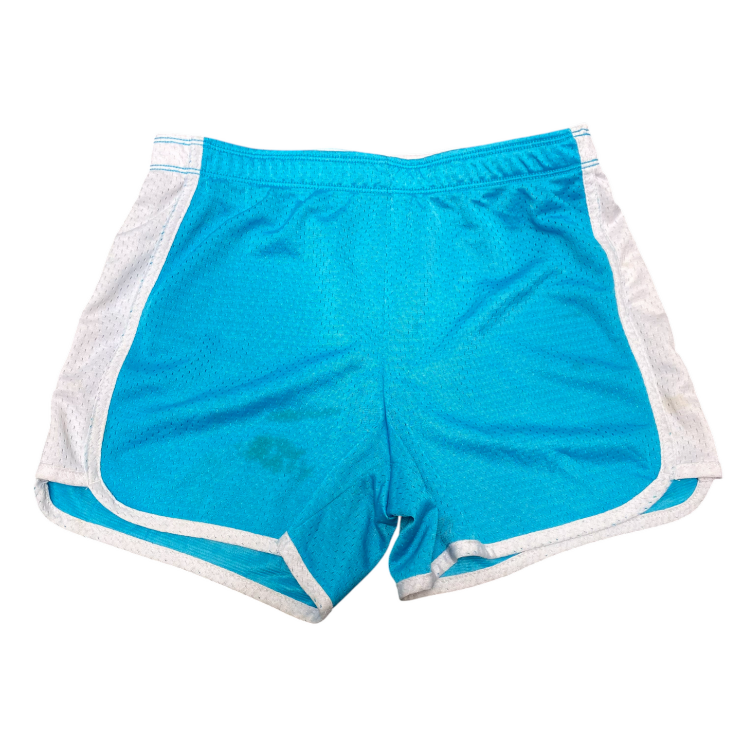 Justice Active Running Shorts Womens 27W Blue Mesh Elastic Waist Athletic Fit