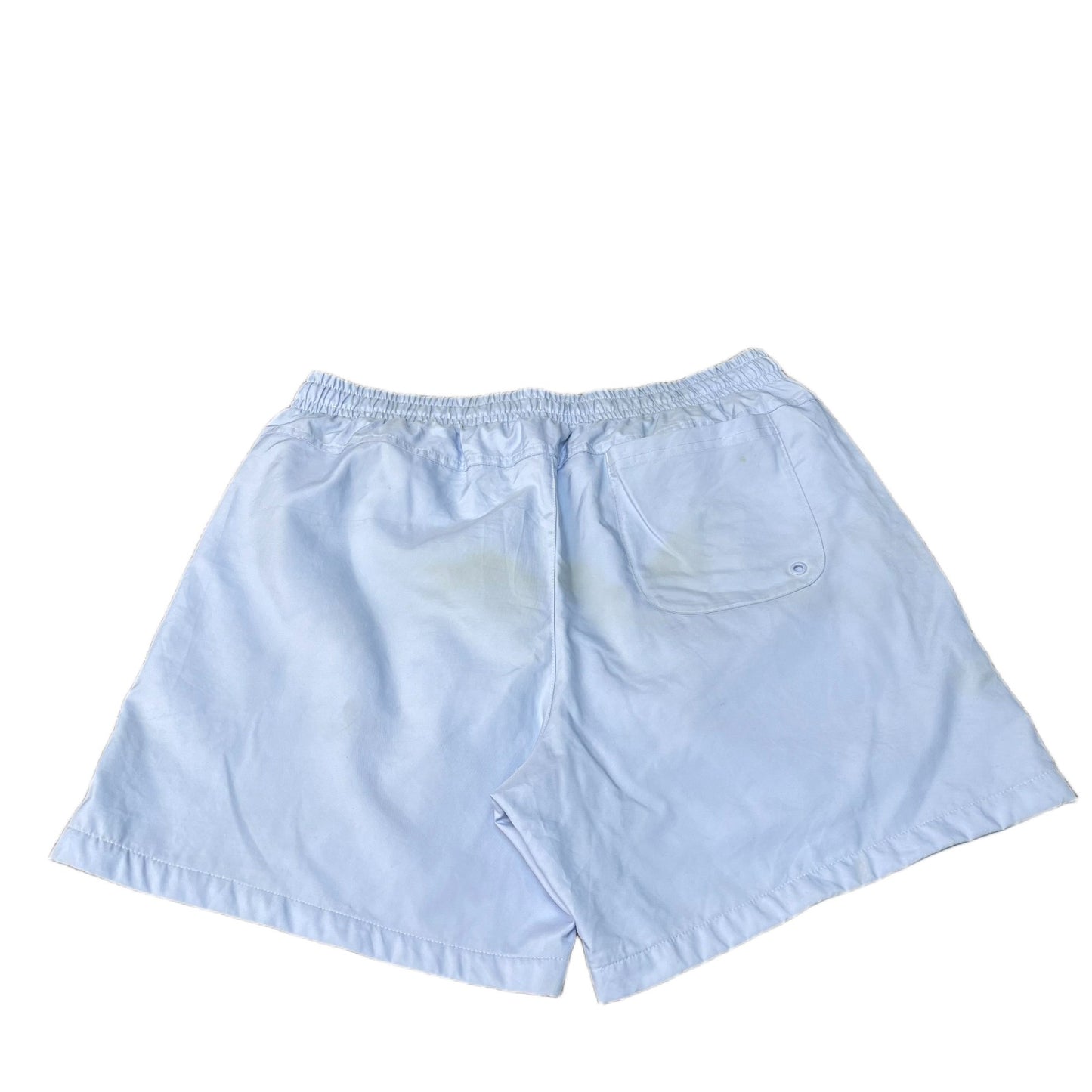 Nike Swim Trunks Board Shorts Mens L 32" Waist Light Blue Mesh Lined Drawstring