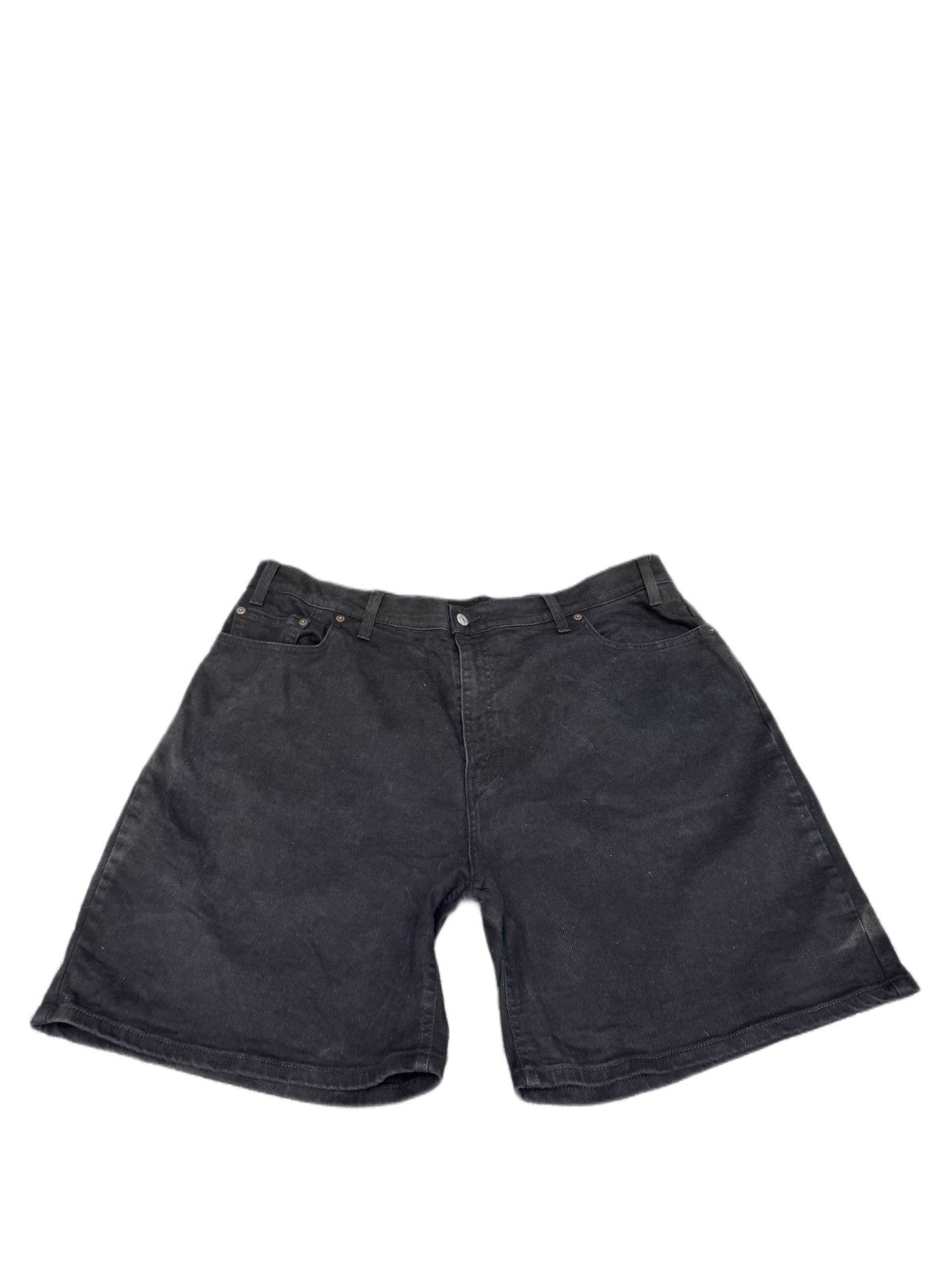 Levi's Jean Shorts Fits as Womens 2XL 41" Waist Black Denim Red Tab 5-Pockets