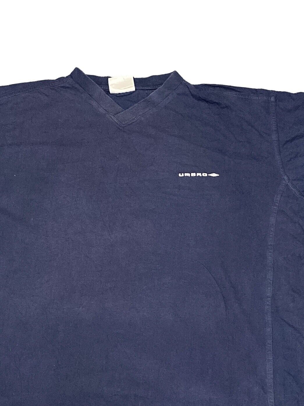 Umbro T-Shirt Navy Mens XL Chest Logo