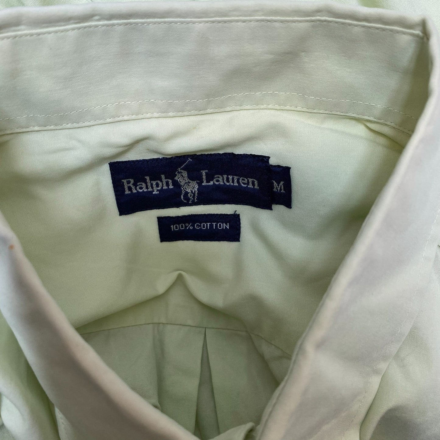 Ralph Lauren Shirt Mens M Green Casual Short Sleeve Pony Logo Button Down