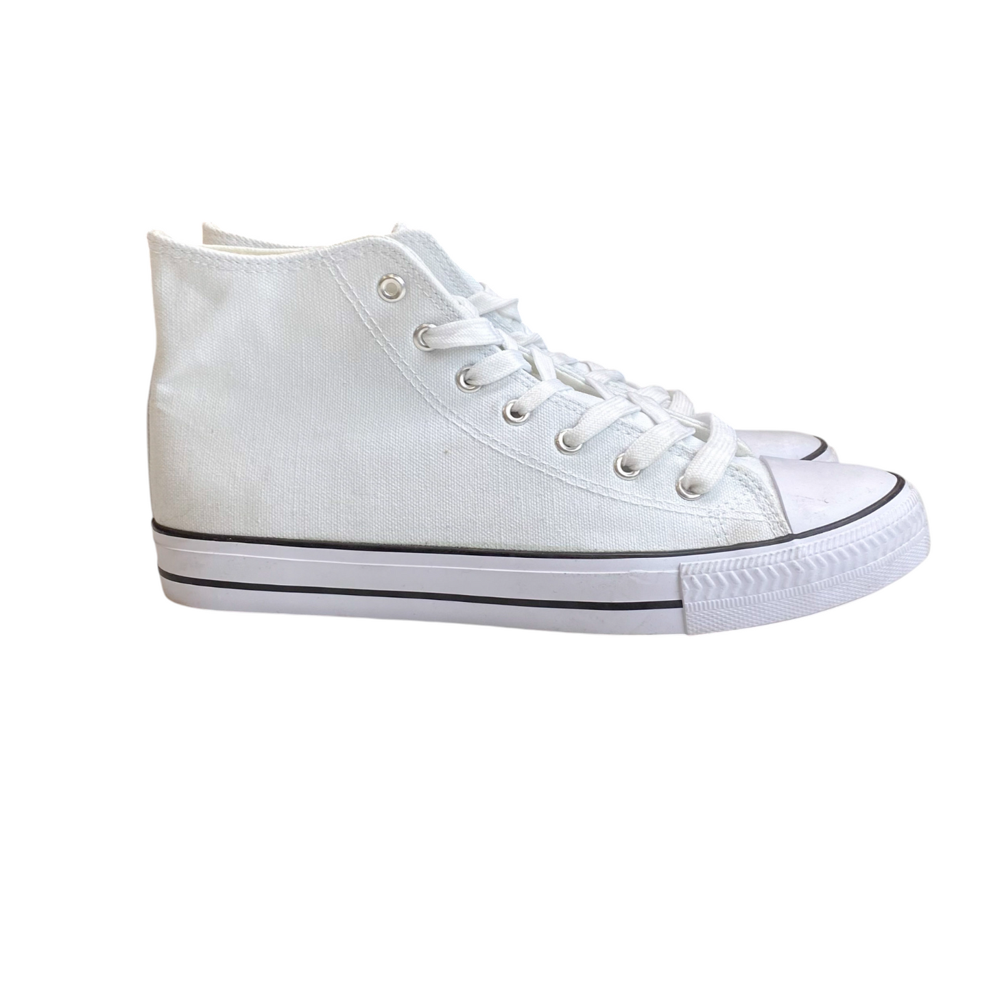 Converse Chuck Taylor All Star Sneakers Men's UK 7.5 White Canvas High Top