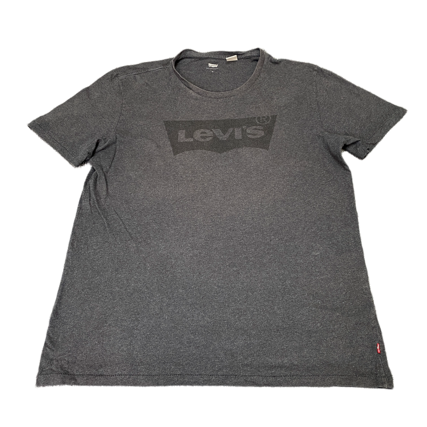 Levi's T-Shirt Mens M Dark Grey Graphic Logo Short Sleeve Pullover Summer Tee