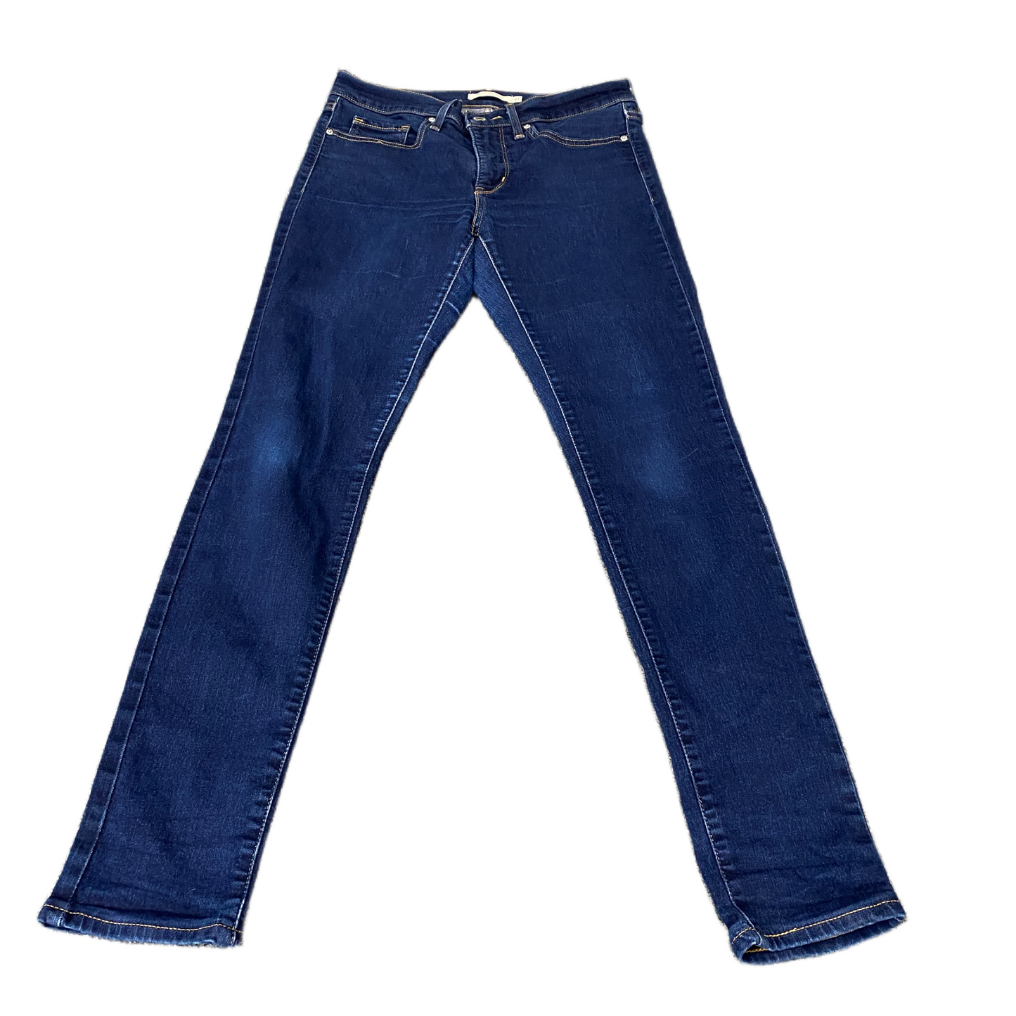 Levi's Jeans Fits as Womens 29" Waist Blue Denim Stretch 311 Shaping Skinny Leg