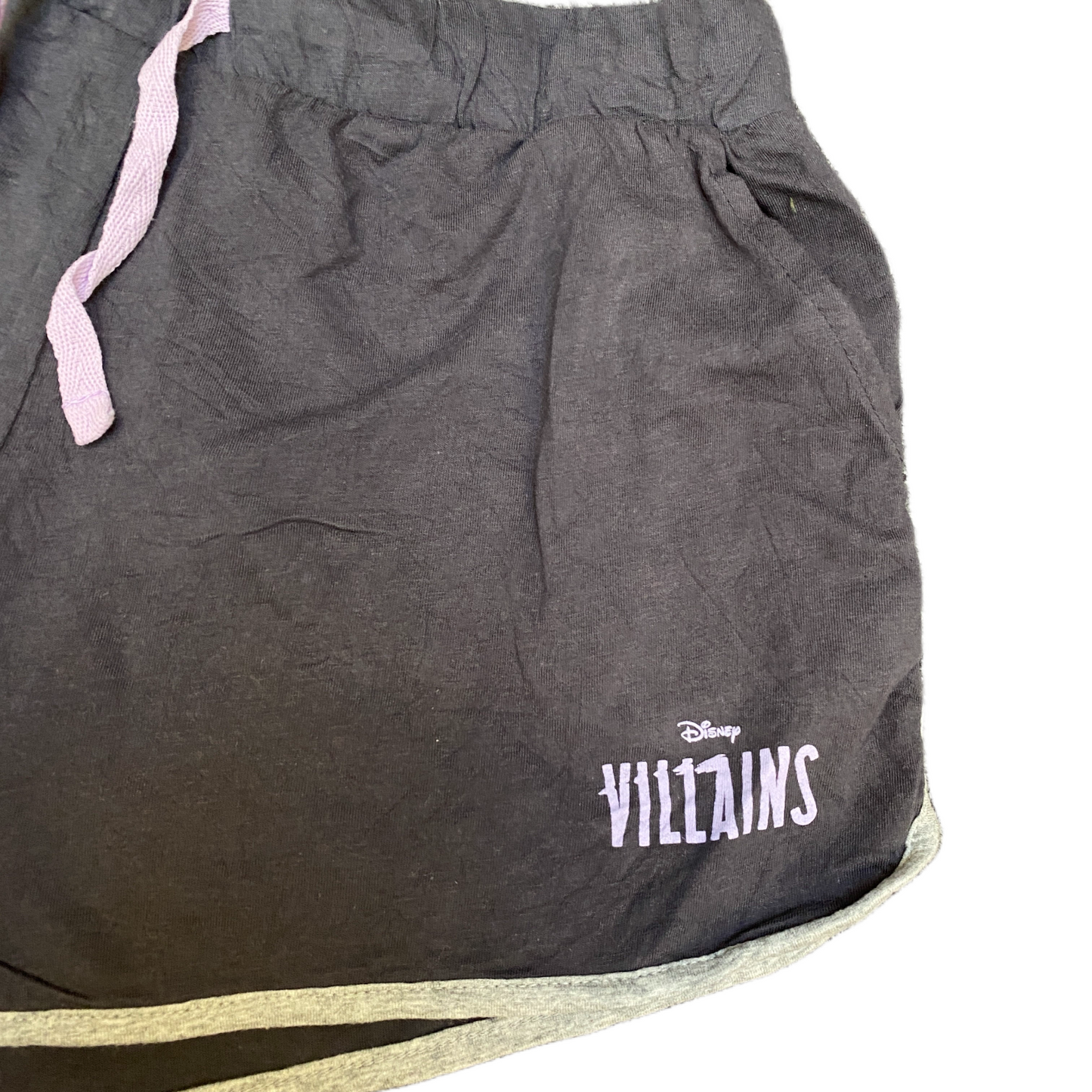 Running Sprinter Shorts Womens S 26" Waist Grey Athletic Gym Workout Dolphin Hem