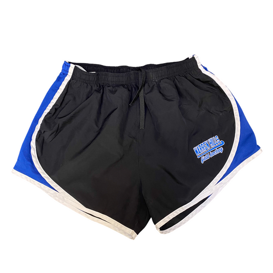 Cadence Running Shorts Womens M Black Blue Athletic Warren Hills Field Hockey