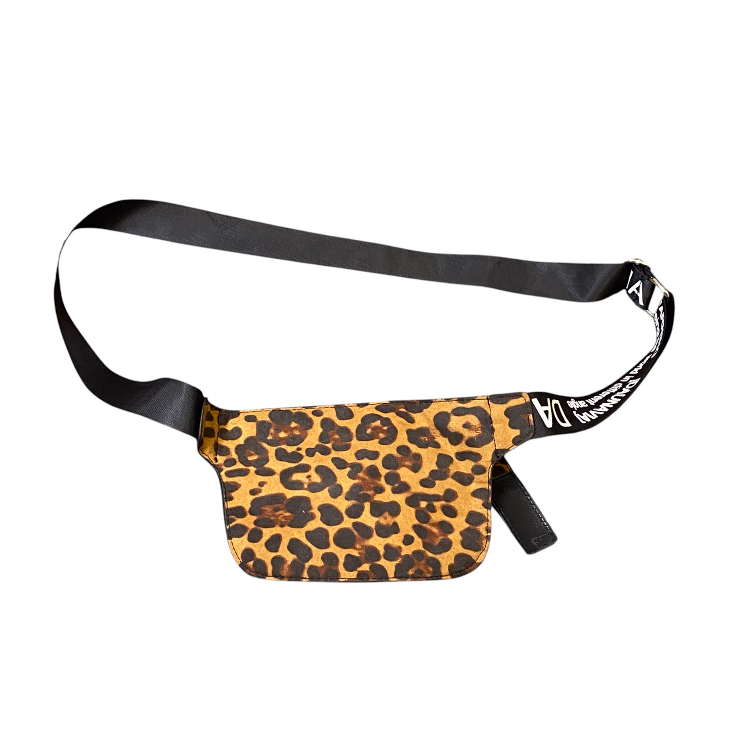Daunavia Men and Women Travel Fanny Pack Bum Bag Brown Leopard Print Adjustable