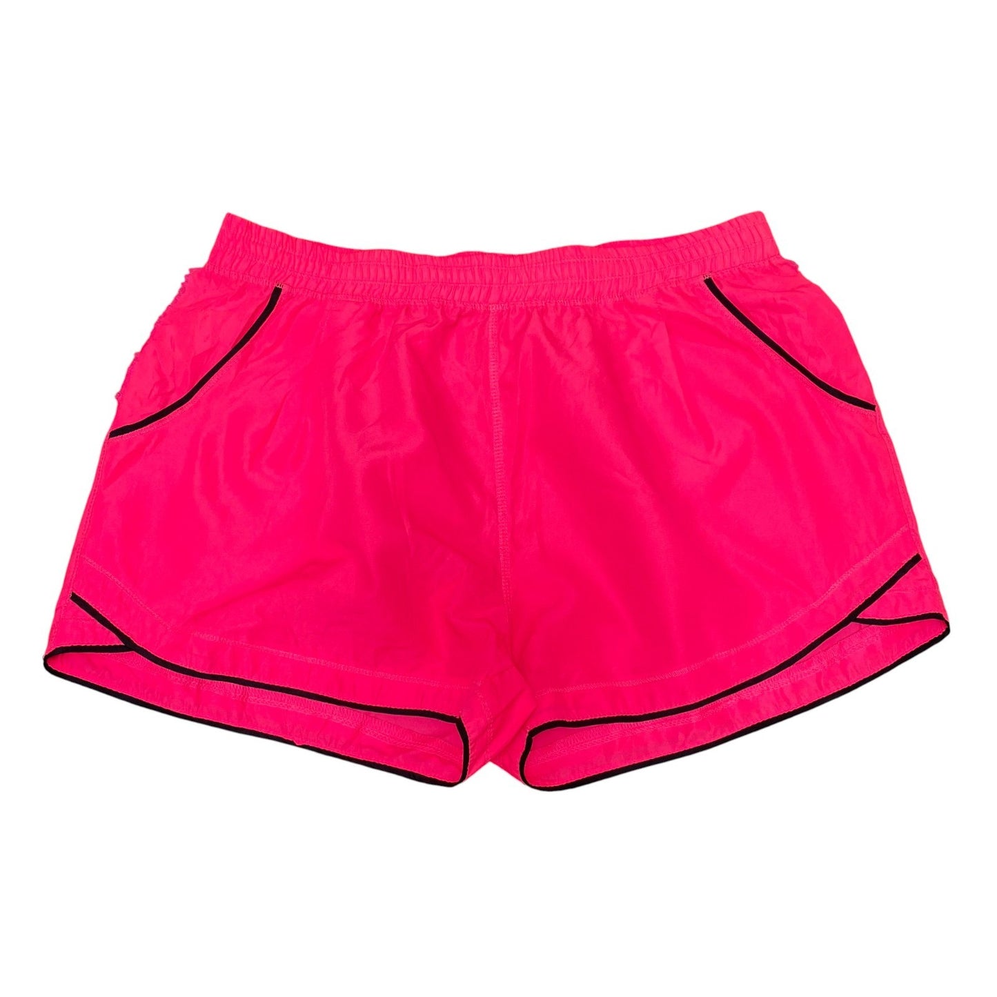 Zone Pro Sprinter Shorts Womens Large Pink Black Gym Training Elastic Waist