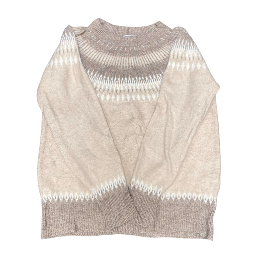 Season Reason by Lin & Red Jumper Womens Large Cream Isle Nordic Warm Winter