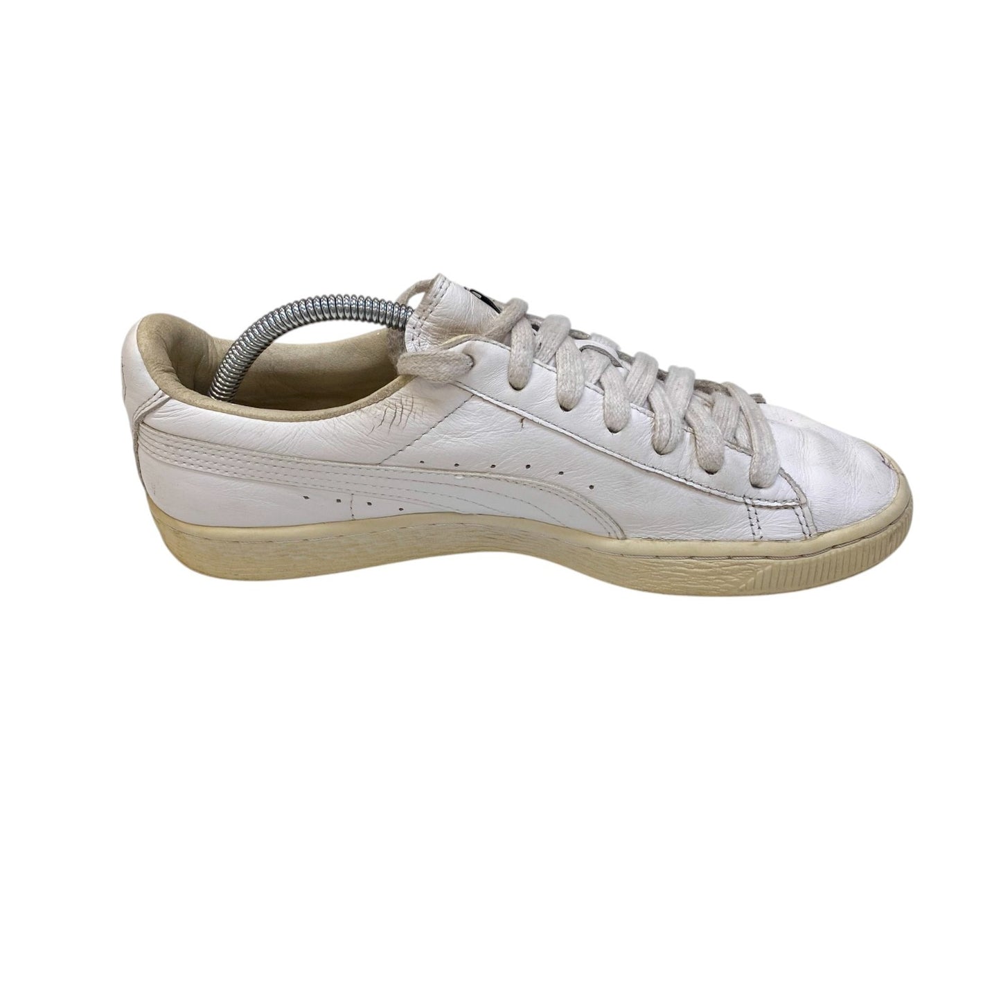 PUMA Basket Classic XXI Trainers Sneakers Mens UK 7 White Casual Low-Top Lace Up