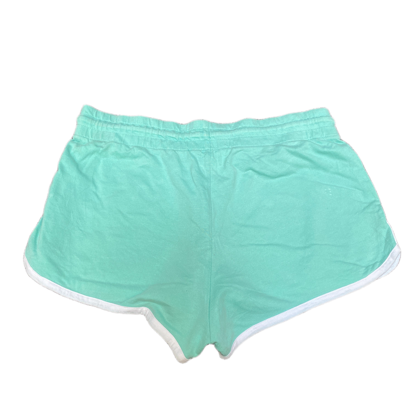 Running Sprinter Shorts Womens L 29" Waist Aqua Athletic Gym Workout Drawstring